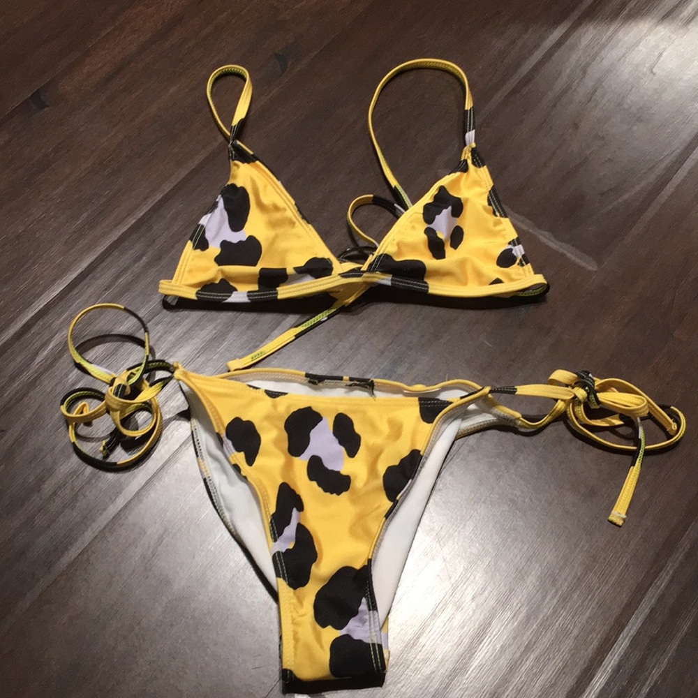 leopard swim suit